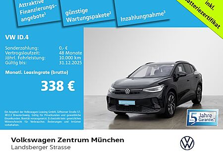 VW ID.4 Volkswagen Pure 125kW Wärmepumpe AHK ACC CCS IQ.Light