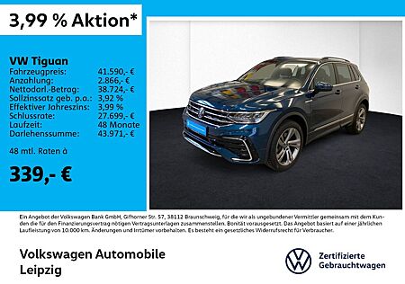 VW Tiguan Volkswagen 2.0 TDI R-Line 4M *Pano*AHK*Navi*RFK*19"