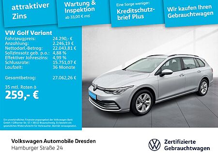 VW Golf Volkswagen VIII Variant Life 1.0 TSI LED KAM APP TRAV