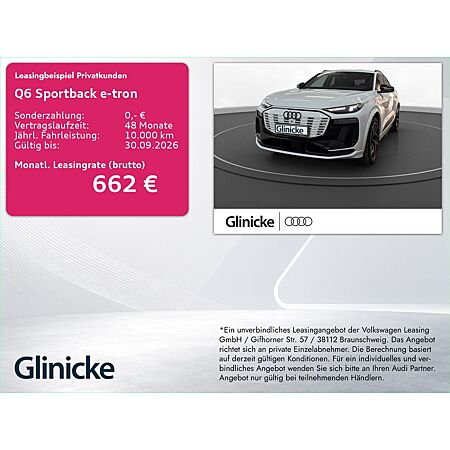 Audi Q6 e-tron leasen