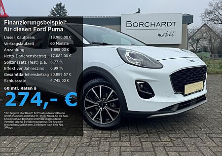 Ford Puma 1.0 125PS Hybrid TitanDesign Sitz+WSSheizb.