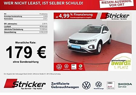 VW T-Roc Volkswagen Life 1.0TSI 179,-ohne Anzahlung Navi App-C