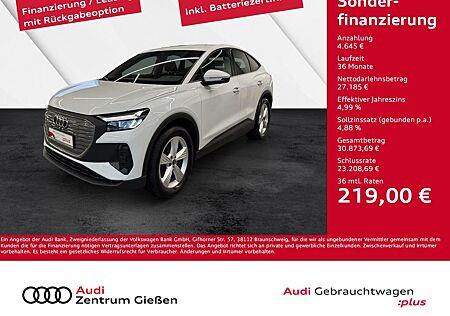 Audi Q4 e-tron gebraucht kaufen Audi Q4 e-tron Sportback 40 LED Navi Assistenzpaket
