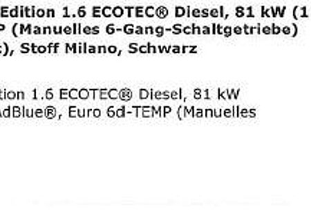 Opel Insignia 1.6 Diesel 100kW Edition ST Edition