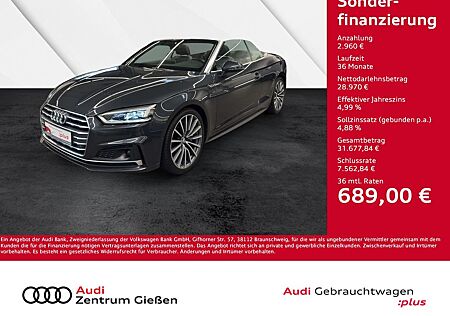 Audi A5 Cabriolet 2.0 TFSI S line sport Navi Leder