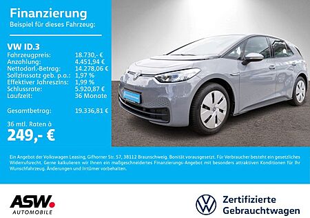 VW ID.3 Volkswagen Pure Performence LED NAVI PDC SHZ