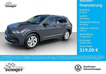 VW Tiguan Volkswagen 2.0 TDI Elegance 4M DSG MATRIX AHK 4x SHZ