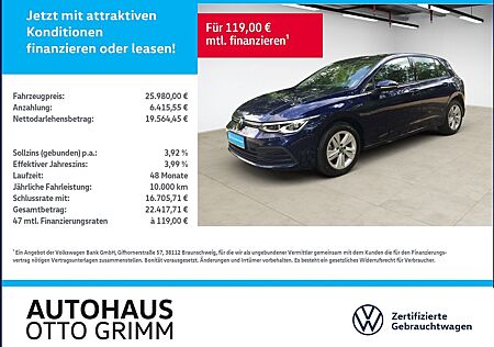 VW Golf Volkswagen VIII 1.5 TSI Life Pano Standhzg. LED Navi