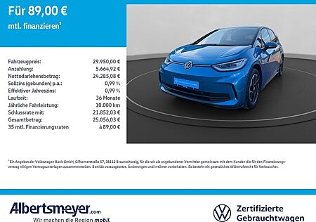 VW ID.3 Volkswagen Pro +ACC+MATRIX+KLIMA+NAVI+LM+KEYLES+ZV+APP