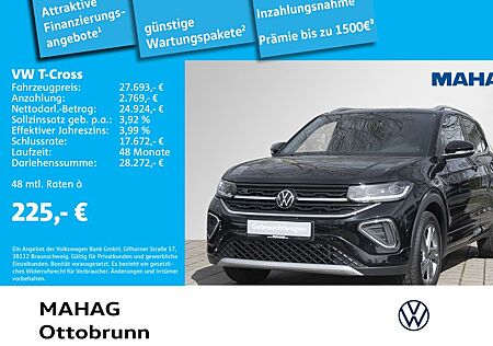 VW T-Cross Volkswagen 1.5 TSI R-Line IQ.LIGHT Navi AHK ACC Rea