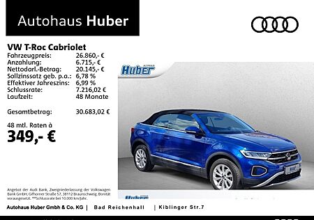 VW T-Roc Volkswagen Cabriolet 1.5 TSI Style LED Carplay ACC
