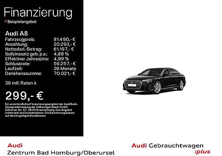 Audi A8 L 60 TFSI e quattro*Navi*Matrix*Alu*B&O*HUD*P