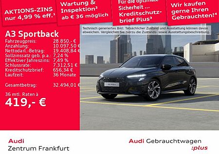 Audi A3 Sportback 40 TFSI e advanced S tronic Matrix-