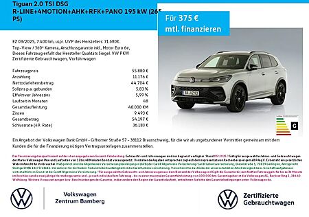 VW Tiguan Volkswagen 2.0 TSI DSG R-LINE+4MOTION+AHK+RFK+PANO