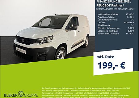 Peugeot Partner 1.5 BlueHDi 100 Premium L1 S&amp