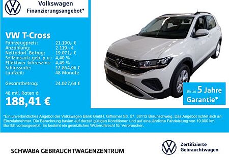VW T-Cross Volkswagen Life 1.0 TSI *LED*VIRTUAL*ACC*LANE*16"*