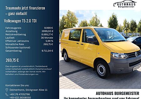 VW T5 Transporter Volkswagen 2.0 TDI *2-Hand*TÜV-09.2026*