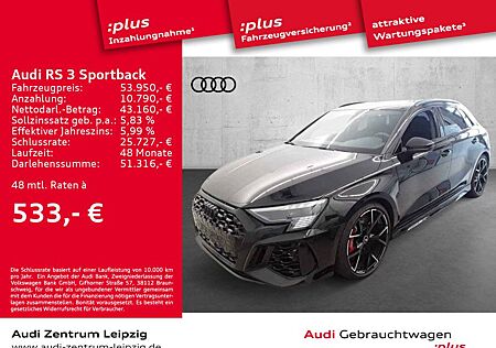 Audi RS3 RS 3 Sportback *abged. Matrix*B&O*280km/h*