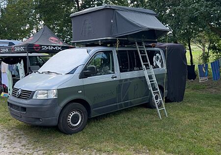 VW T5 Caravelle Volkswagen T5 Camper mit Dachzelt und viel Zubehör
