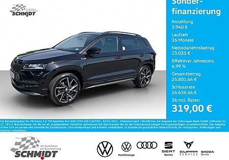 Skoda Karoq 2.0 TDI Sportline 4x4 AHK STHZ eSD CANTON