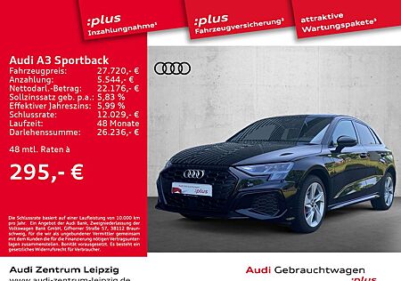 Audi A3 Sportback 45 TFSIe S line *Parken*Connect*