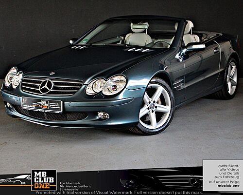 Mercedes-Benz SL 500 Topasblau/Alpaca Panorama Zustand 1A