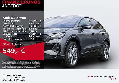 Audi Q4 e-tron Sportback 50 Q 2x S LINE PANO LEDER SO