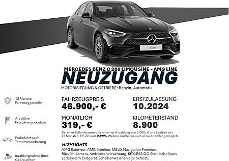 Mercedes-Benz C 200 AMG-LINE/MBUX/KAMRA/LED-H