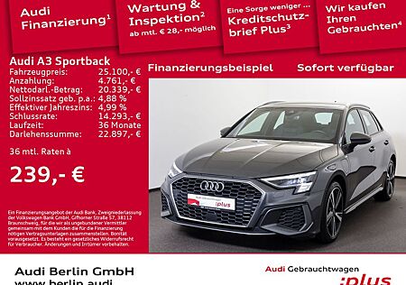 Audi A3 Sportback 40 TFSI e S line S tr. AHK PDC NAVI
