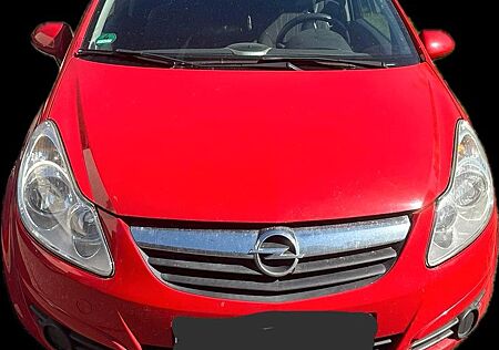 Opel Corsa D, rot, Multifunktionslenkrad