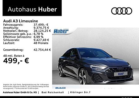 Audi A3 Limousine S line 35 TFSI S tronic Klima Navi