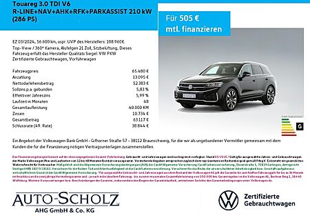 VW Touareg Volkswagen 3.0 TDI V6 R-LINE+NAV+AHK+RFK+PARKASSIST
