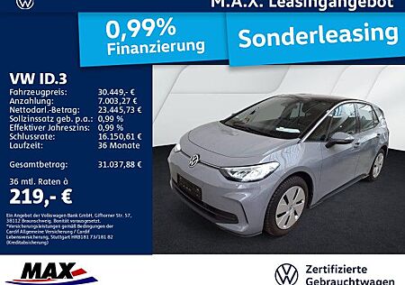 VW ID.3 Volkswagen PRO LED+NAVI+KAMERA+KLIMA+PDC+ALU+