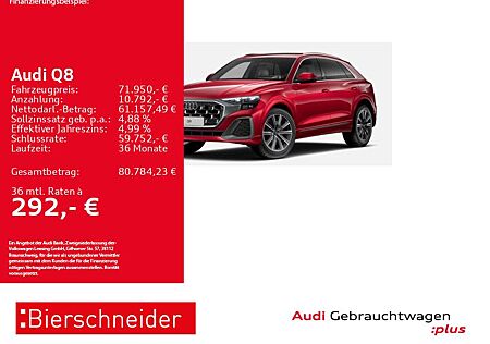 Audi Q8 50 TDI qu S-Line AHK MATRIX PANO HuD 360