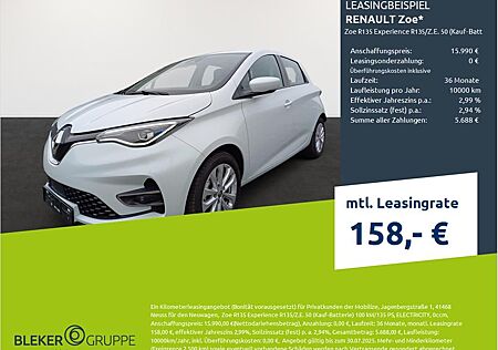 Renault ZOE R135 Experience R135/Z.E. 50 (Kauf-Batterie