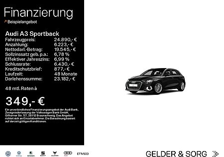 Audi A3 Sportback 35 TFSI advanced RFK*Sound*GRA*LED*