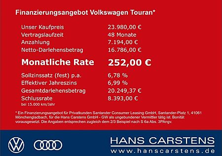 VW Touran Volkswagen 1,4 TSI Highline DSG AHK Pano Leder