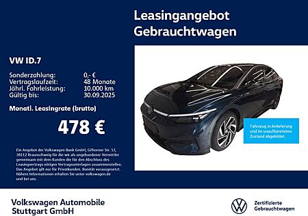 VW ID.7 Volkswagen Tourer Pro Navi Kamera LED AHK ACC SHZ