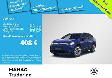 VW ID.4 Volkswagen Pro 210kW WärmePu CCS AHK IQ.Light Navi Par