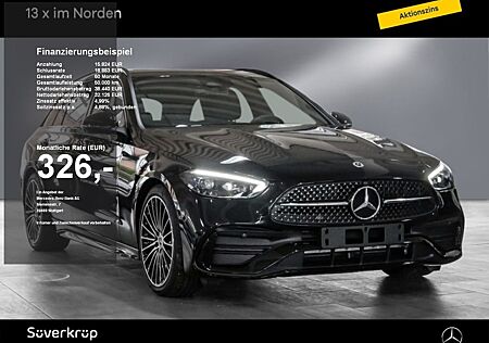 Mercedes-Benz C 200 d T AMG NIGHT SPUR AHK DISTR 360 PDC SHZ