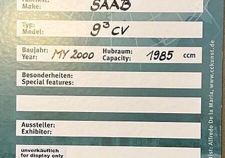 Saab 9-3 2.0t Ecopower Cabriolet S