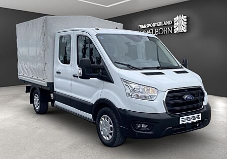 Ford Transit Pritsche 350 L2 Doka 4x4 Klima+Sthzg+AHK