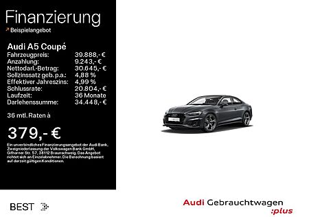 Audi A5 Coupé S line 50 TDI qu. Pano*B&O*Matrix*Navi