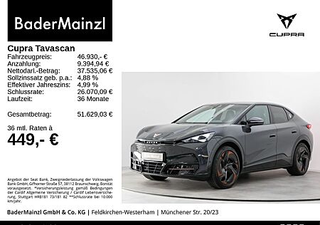 Cupra Tavascan gebraucht kaufen Cupra Tavascan 250kW VZ Pano HUD SHZ 360° ACC Matrix