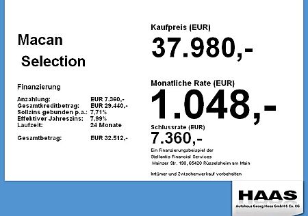 Porsche Macan Top Ausstattung, 8-Fach-Alu
