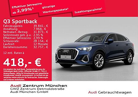 Audi Q3 Sportback 40 TFSI qu. S tronic 2x S line Virt