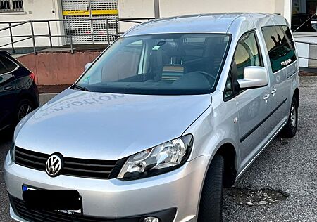 VW Caddy Volkswagen TDI silber Langer Radstand