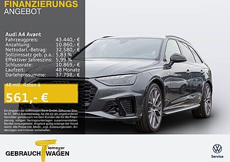 Audi A4 Avant 40 TFSI Q 2 x S LINE LM19 KAMERA NAVI+