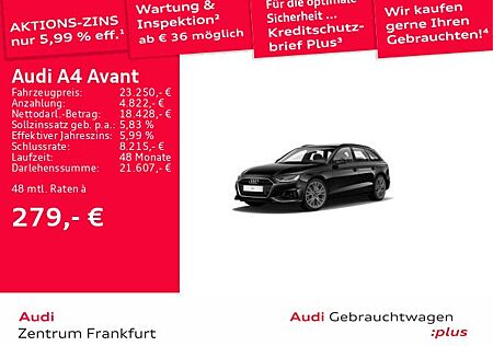 Audi A4 Avant 35 TFSI S tronic Navi Tempomat DAB PDC