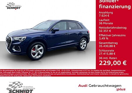 Audi Q3 40 TFSI quattro advanced AHK LED DYNAMIK STHZ